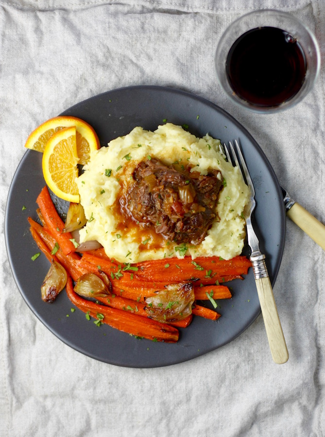 Braised Lamb With Parmesan Potatoes - Marilena's Kitchen