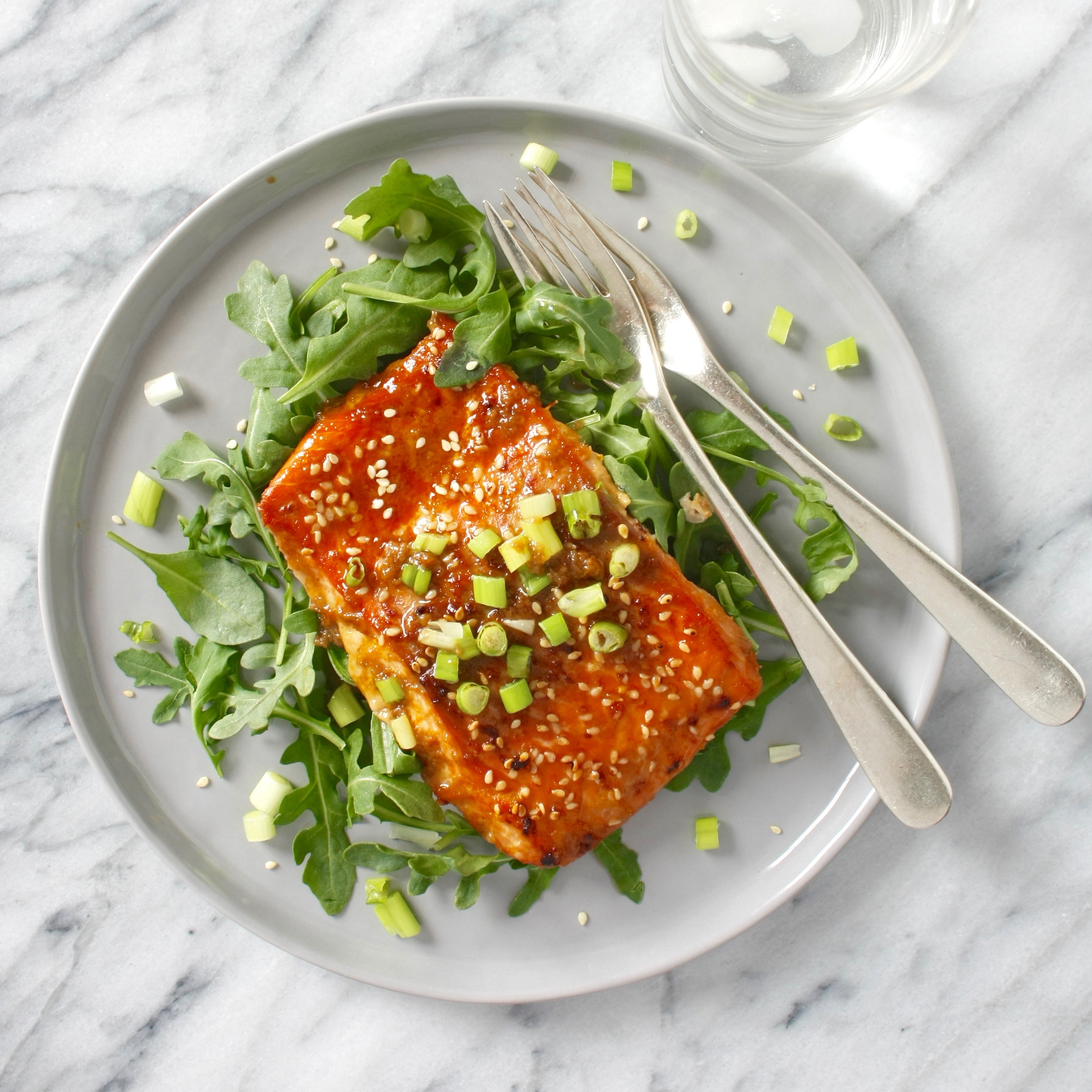 Delicious Maple-Ginger Roasted Salmon | Marilena's Kitchen