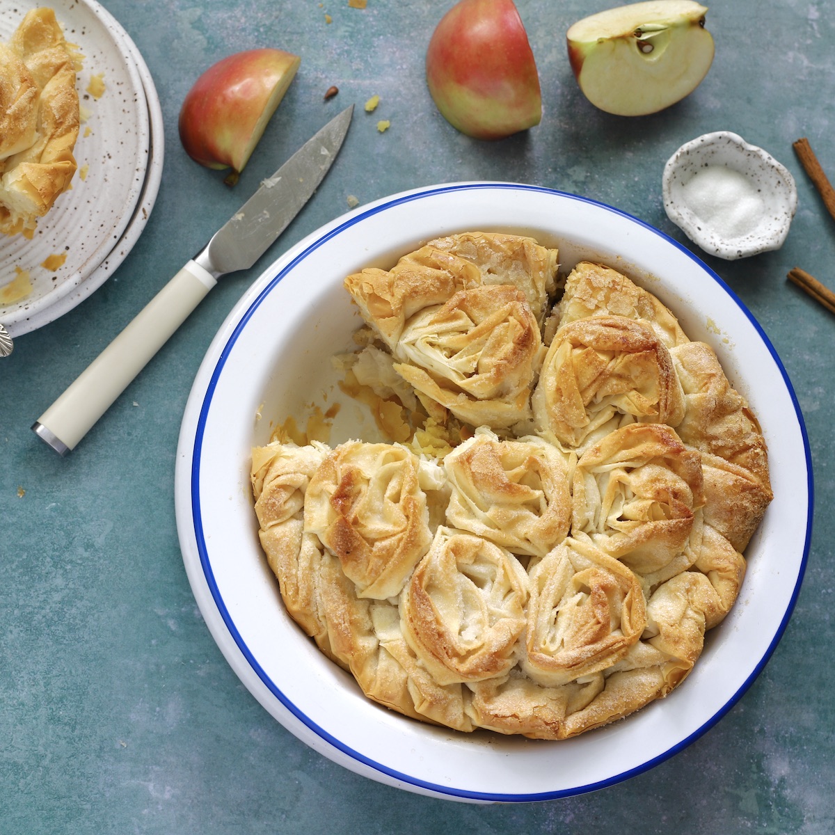 Apple-Frangipane Ruffle Pie - Marilena's Kitchen