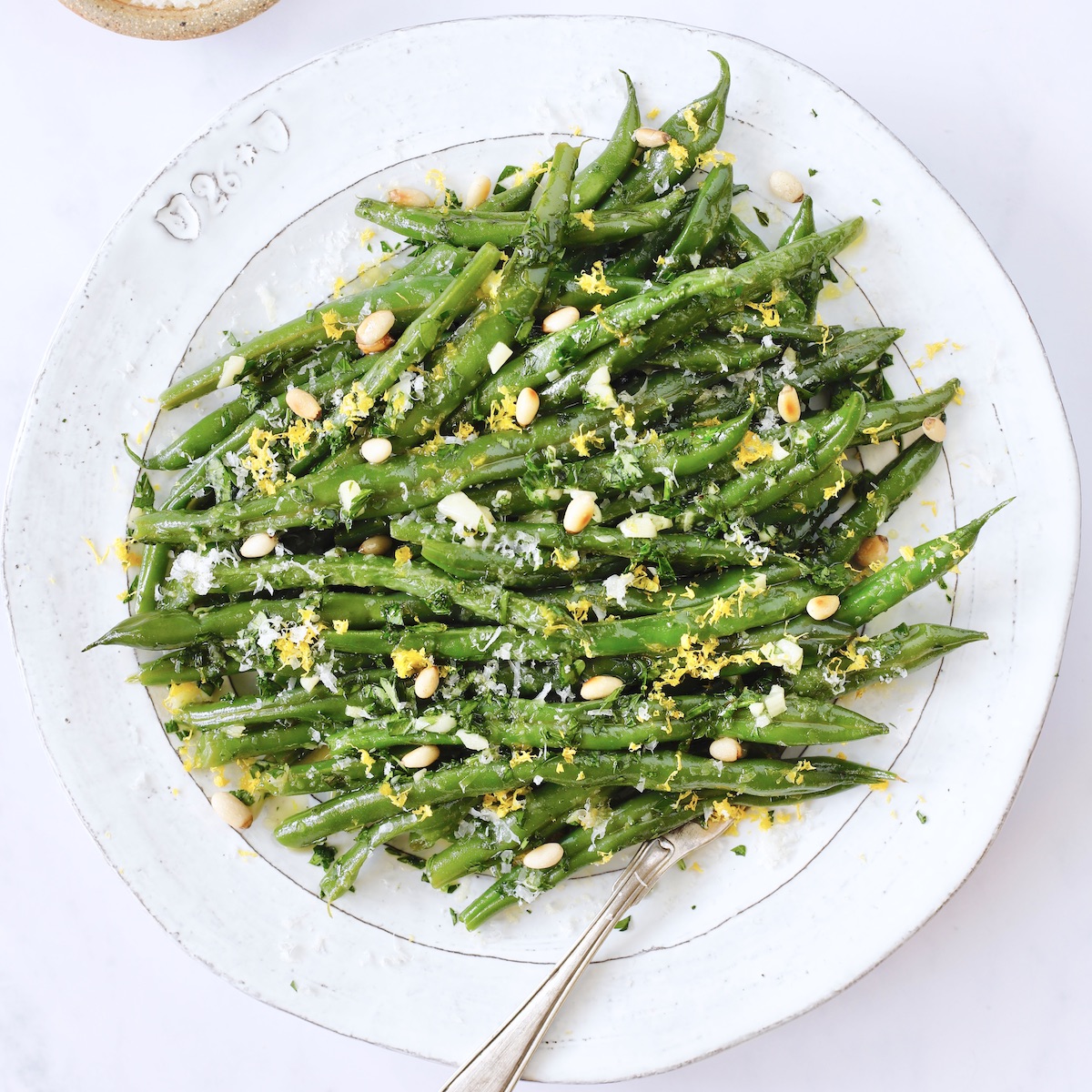 Easy Green Beans with Gremolata and Pine Nuts - Marilena's Kitchen